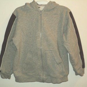 Gymboree Boy's XXL (7 years) Sweatshirt Hoodie Full Zip Gray and Maroon